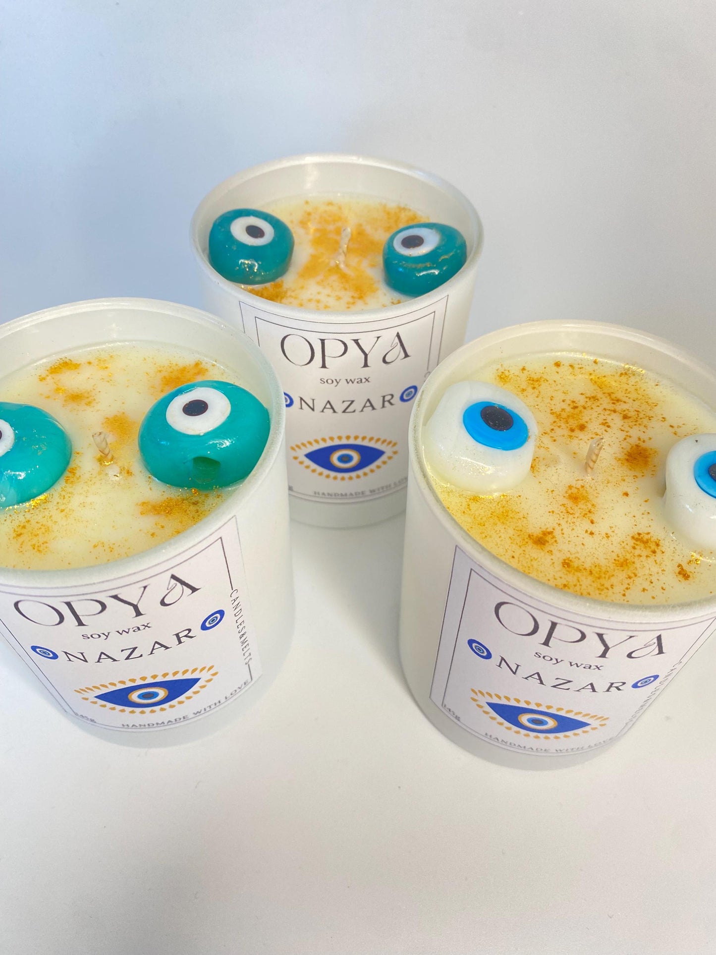 Schutzkerze /Nazar-Kerze /  Evil Eye / Meditationkerze