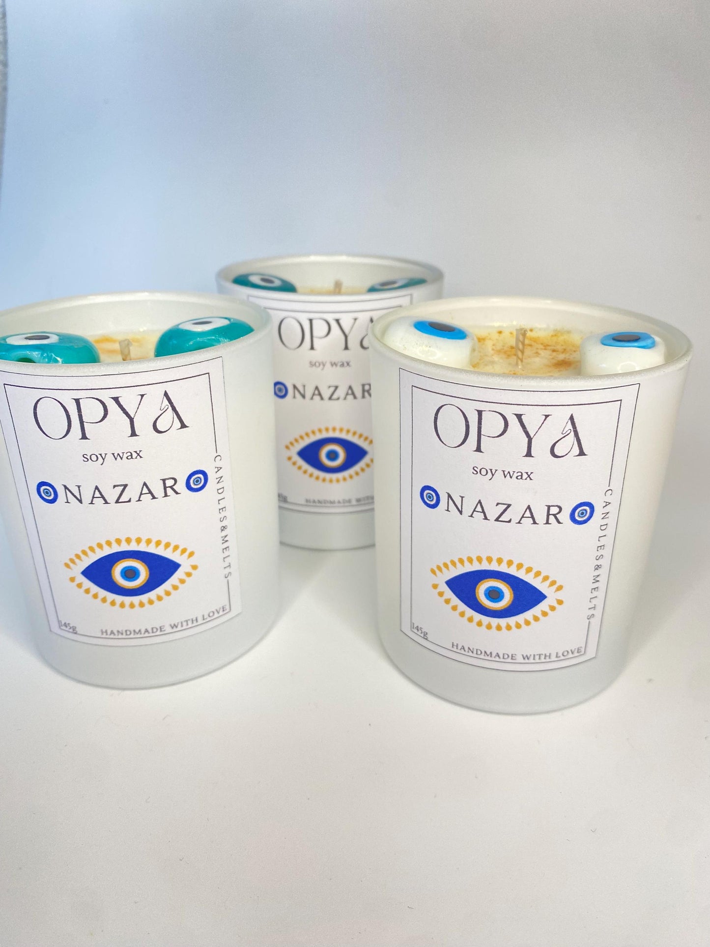 Schutzkerze /Nazar-Kerze /  Evil Eye / Meditationkerze