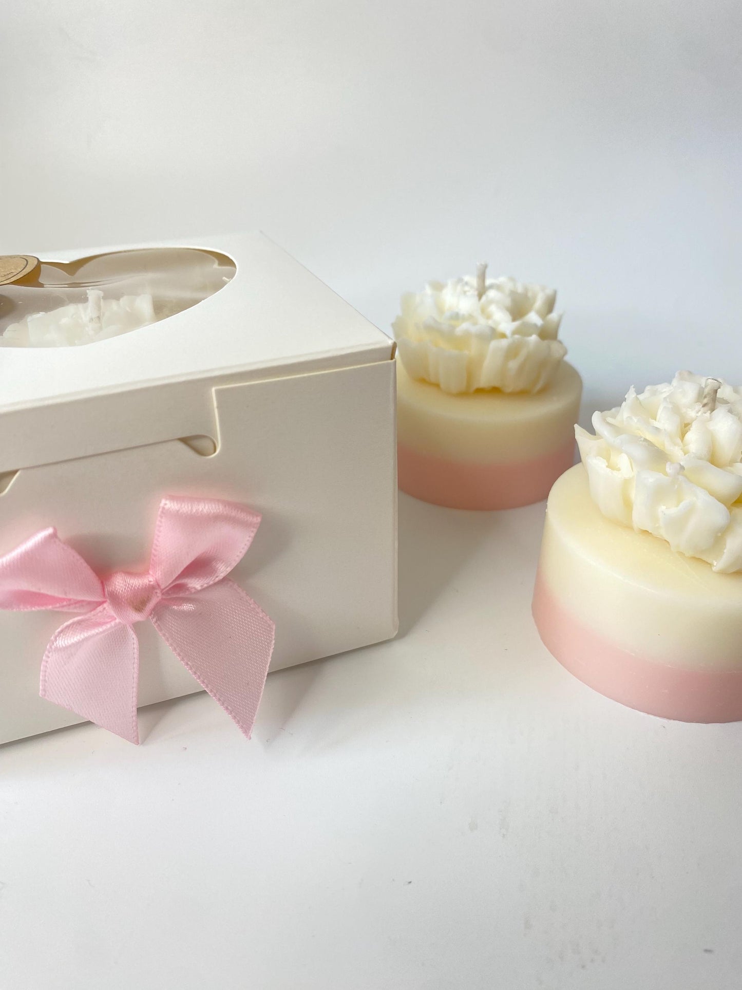 Kerzen - Geschenkbox, Blumenkerze