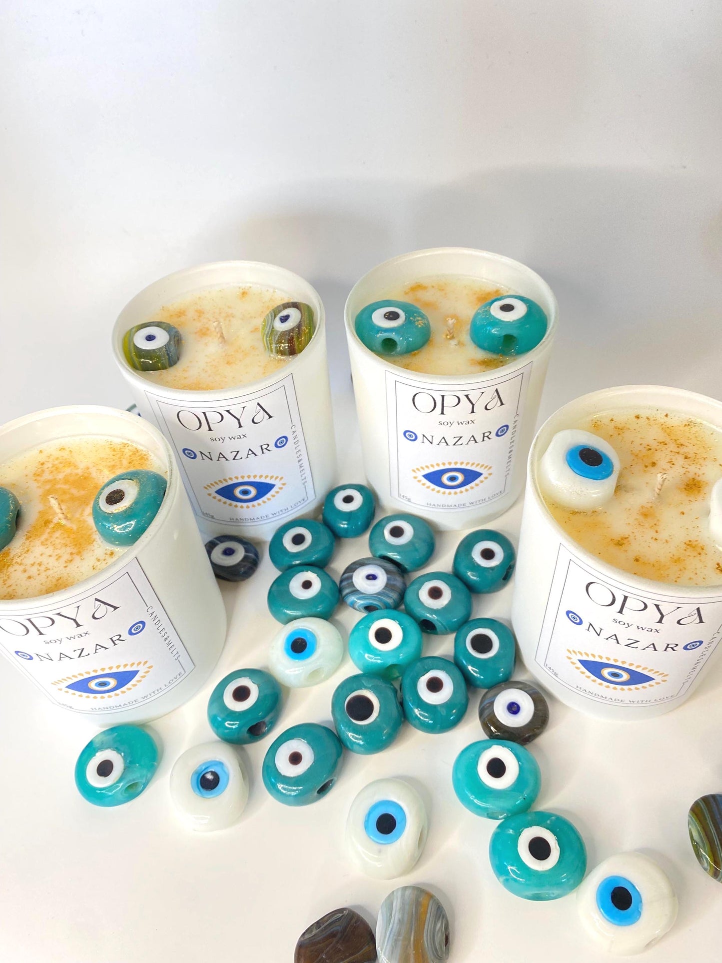 Schutzkerze /Nazar-Kerze /  Evil Eye / Meditationkerze