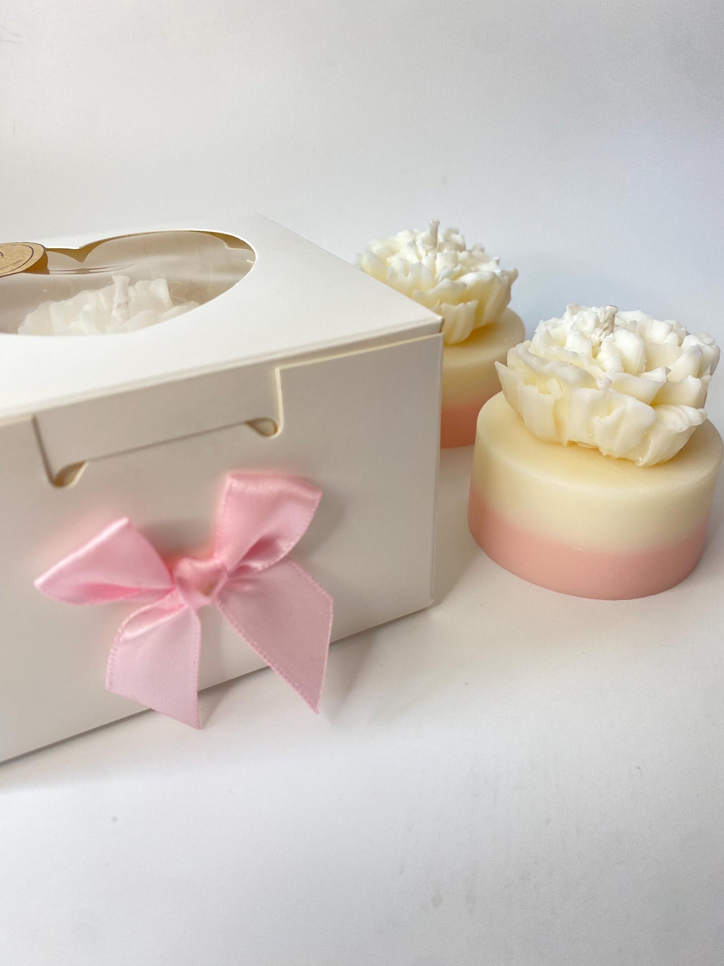 Kerzen - Geschenkbox, Blumenkerze