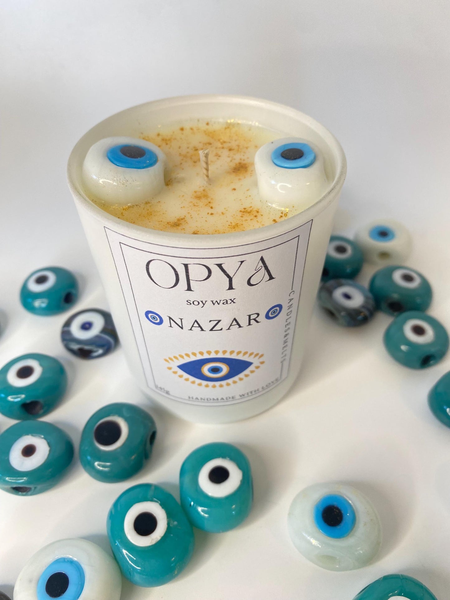 Schutzkerze /Nazar-Kerze /  Evil Eye / Meditationkerze