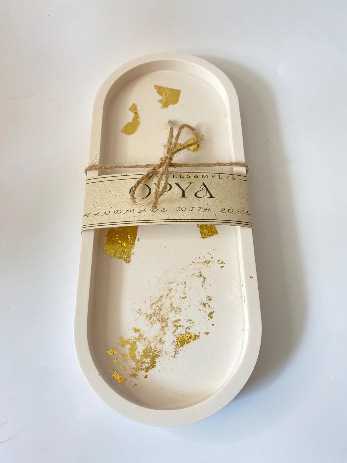 Handgefertigtes - Edles Tablett mit Blattgold, Jesin